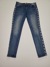 Driftwood Marilyn Jeans Womens 28 X 29 Distressed Skinny Dark Wash Stretch - $17.49