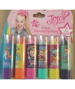 JOJO SIWA 6 PACK Flavored Lip Balm Fun Flavors Nickelodeon NEW SEALED - £6.32 GBP