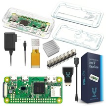 Raspberry Pi Zero W Basic Starter Kit- Clear Case Edition-Includes Pi Ze... - $74.99