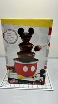 Mickey Mouse Disney Kitchen Chocolate Fondue Fountain Set Fondue DCM-50 Red  - £70.78 GBP