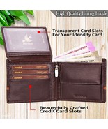 Denial Brown Mens Genuine Leather Wallet Premium Quality for Mens RFID B... - £53.48 GBP