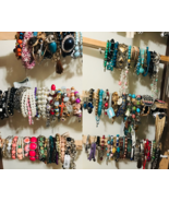 WHOLESALE JEWELRY LOT 20 BRACELETS ANKLETS ALL NEW RETAIL GIFTS - $24.70
