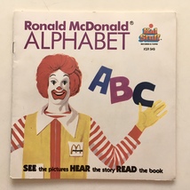 Ronald McDonald Alphabet 7&#39; Vinyl Record / Book, Kid Stuff, 1983 - £37.53 GBP