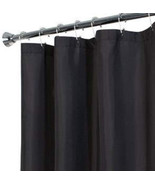 Black Magnetized Shower Curtain Liner Waterproof With Metal Rustproof Gr... - £7.39 GBP
