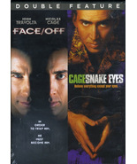 DVD x2 Face/off Nicolas Cage John Travolta Snake Eyes Action Adventure - £5.55 GBP