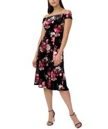 Adrianna Papell Dress Velvet Floral Cocktail Off The Shoulder SZ 16 NEW ... - $304.26 CAD