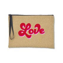  Heart Women Linen Clutch Handbag Fashion Casual Makeup Pouch Cosmetic Bag Lipst - £88.25 GBP