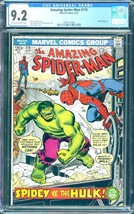 Amazing Spider-Man #119 (1973) CGC 9.2 -- O/w to White; Spider-Man vs. The Hulk - £355.58 GBP