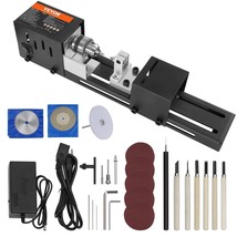 VEVOR Mini Lathe Machine, 2.76 in x 6.3 in, 24VDC 96W Mini Wood Lathe Tools Mill - £71.87 GBP