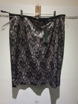 Autograph Black Pink Skirt Size 18 New with Tag - £36.83 GBP