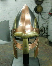 Medieval Viking Helmet Knight Armor Fantasy Helmet Halloween Large Armor Helm... - £188.41 GBP