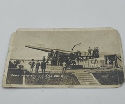 Fortification Of Panama Canal 12 in Rifle Battery Godfrey Vtg Postcard - $52.79