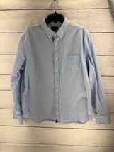 Untuckit Shirt Mens X-Large Blue Chambray Button Up Long Sleeve Cotton C... - $16.83