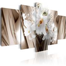 Tiptophomedecor Stretched Canvas Floral Art - Trapped Lily - Stretched &amp; Framed  - £71.92 GBP+