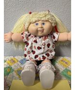 RARE VTG Cabbage Patch Kid HASBRO Posable Girl Lemon Hair Tongue Out 1990 - $6,420.43 MXN