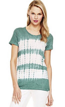 NWT Women&#39;s Two by Vince Camuto Tie Dye Linen Jersey Tee Top Sz Large - £21.49 GBP