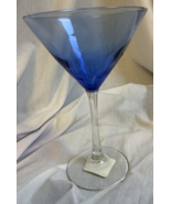 12 Cobalt Blue Blown Glass Martini Greenbrier International 12 oz. - £53.82 GBP