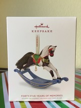 Hallmark 2018 Ornament 45 Years Of Memories New Ship Free Rocking Horse - £37.36 GBP