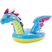 Intex - Inflatable Ride-on Dragon for Swimming Pool, 79&#39;&#39; x 75&#39;&#39;, Blue - $51.97