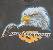 Vtg 1993 Harley Davidson USA Live Free Ride Free single stitch - £38.22 GBP