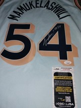 SIGNED sandro mamukelashvili San Antonio Spurs Jersey City Edition JSA COA  - $1,867.17 MXN