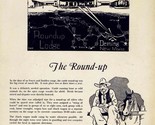 Round-Up Lodge Menu The Ranch House in Deming New Mexico 1950&#39;s - £70.89 GBP