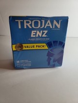 Trojan ENZ Condoms Classic Reservoir End 36 Count Value Pack Lubricated Latex  - £26.05 GBP