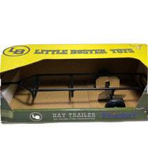 Little Buster Toys Round Bail Hay Trailer Black Metal Hay Trailer New - $33.65