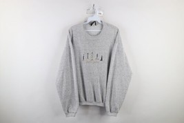 Vtg 90s Streetwear Womens L Spell Out Lighthouse Oregon Terry Cloth Sweatshirt - $49.45