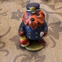 Vtg PlaySkool Richard Scarry Lowly Puzzletown Train CONDUCTOR Dog Figure... - $14.84