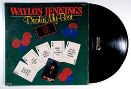 Waylon Jennings - Dealin&#39; My Best (1985) Vinyl LP • Greatest Hits, Amanda - £20.32 GBP