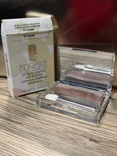 Clinique All About Shadow Single in 1C FOXIER - SOFT SHIMMER NIB Eyeshadow - $24.99