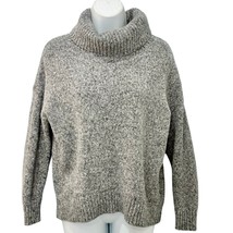 Old Navy Heather Gray Heavy Knit Ribbed Turtleneck Sweater size S Cozy Warm - $433.75 MXN