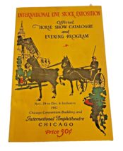 Program Horse Show 1952 Chicago International Live Stock Exposition Catalog Book - £10.33 GBP