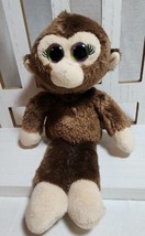 Ty Beanie Babies Petals Brown Monkey Colorful Eyes Plush 8&quot; 2015 - $12.59