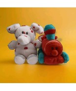 Rudolph Land of Misfit Toys Spotted Elephant &amp; Train Stuffins Plush 2pc Lot - $134.47 CAD