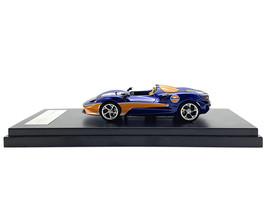 McLaren Elva Convertible Dark Blue Metallic with Orange Accents &quot;Gulf Oil&quot; 1/64  - £50.01 GBP