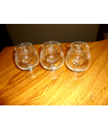 CHANTRE GERMAN BRANDY SNIFTERS SET OF 3 VERY DELICATE FINE CRYSTAL  LN C... - £9.01 GBP