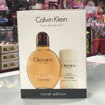 Obsession by Calvin Klein 2PCS Men SET 4.0 OZ + 2.5 Alcohal FREE Deodorant Stick - £43.14 GBP
