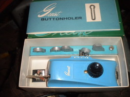 Greist &quot;Automatic Buttonholer&quot; in Box w/Instructions, dies but no cover ... - $5.00