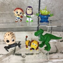 Disney Pixar Toy Story Mini Action Figures Buzz Jesse Slinky Rex Cake Topper Lot - £15.76 GBP