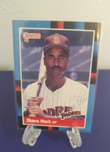 1988 Donruss Baseball Card Shane Mack San Diego Padres #411 - £1.39 GBP