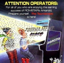 Tournament Arkanoid Arcade Flyer Romstar Original Video Game Artwork 8.5... - £11.84 GBP