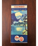 Colorado Points of Interest and Touring Map Courtesy of Chevron 1940 - £14.13 GBP