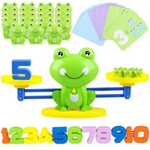 Learning Math Game, Stem Montessori Counting Toys With Frog Learning Card, Fun C - £25.30 GBP