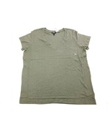 Express Waffle Knit V-Neck Easy Tee Size XL Green - $27.50 CAD