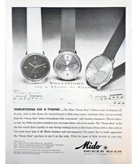 Mido Watch Ocean Star Variations on a theme-1963 Vintage Print Ad - €9,20 EUR