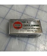 Vintage Pocket Knife Money Clip John M Horn Lumber Co. Hamilton Ohio - €8,40 EUR