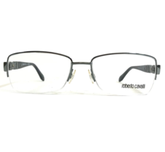 Roberto Cavalli Eyeglasses Frames Takaroa 698 093 Grey Blue Square 55-17-135 - $74.59