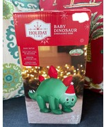 STEGOSAURUS BABY DINOSAUR LIGHT UP CHRISTMAS INFLATABLE BLOW UP NEW 3.5’... - £19.87 GBP